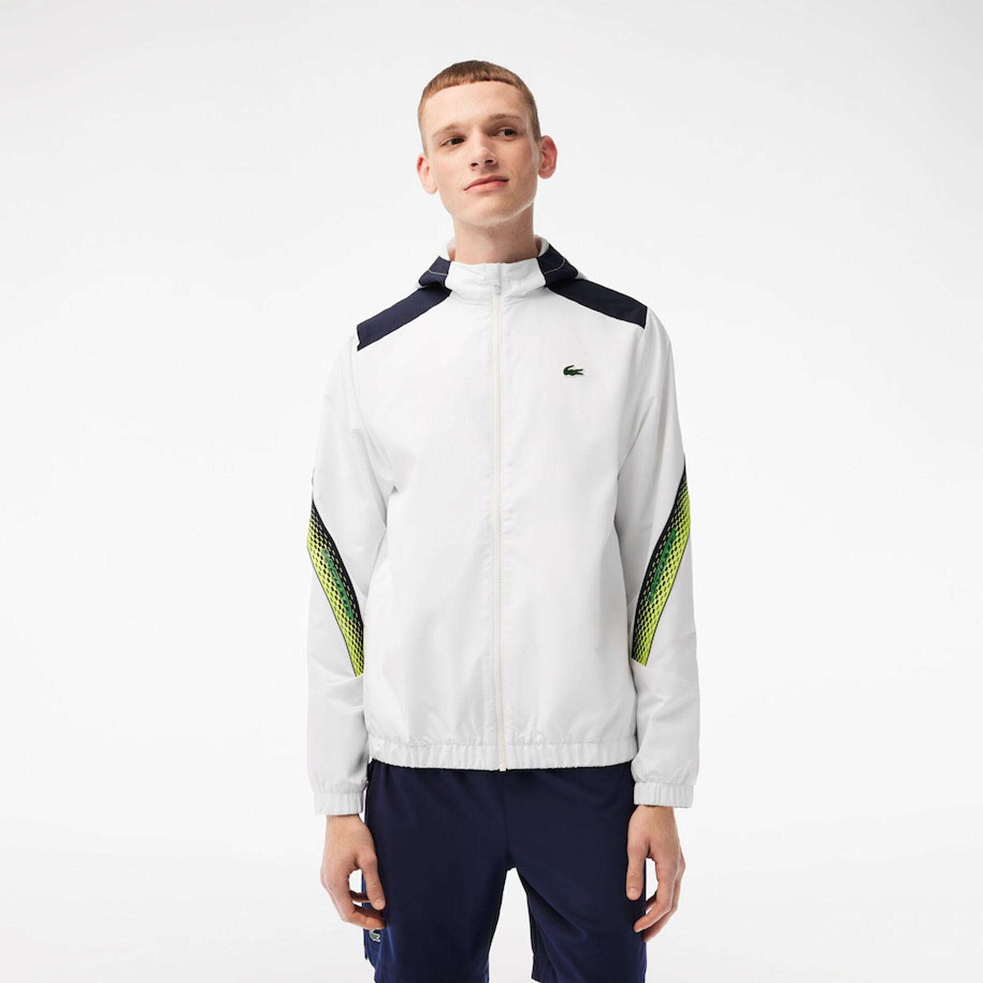 kaufen Blau AT Weiß, Tennis Trainingsjacke Herren Point | online Lacoste