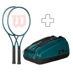 Wilson 2x Blade 104 V9 plus Schlägertasche